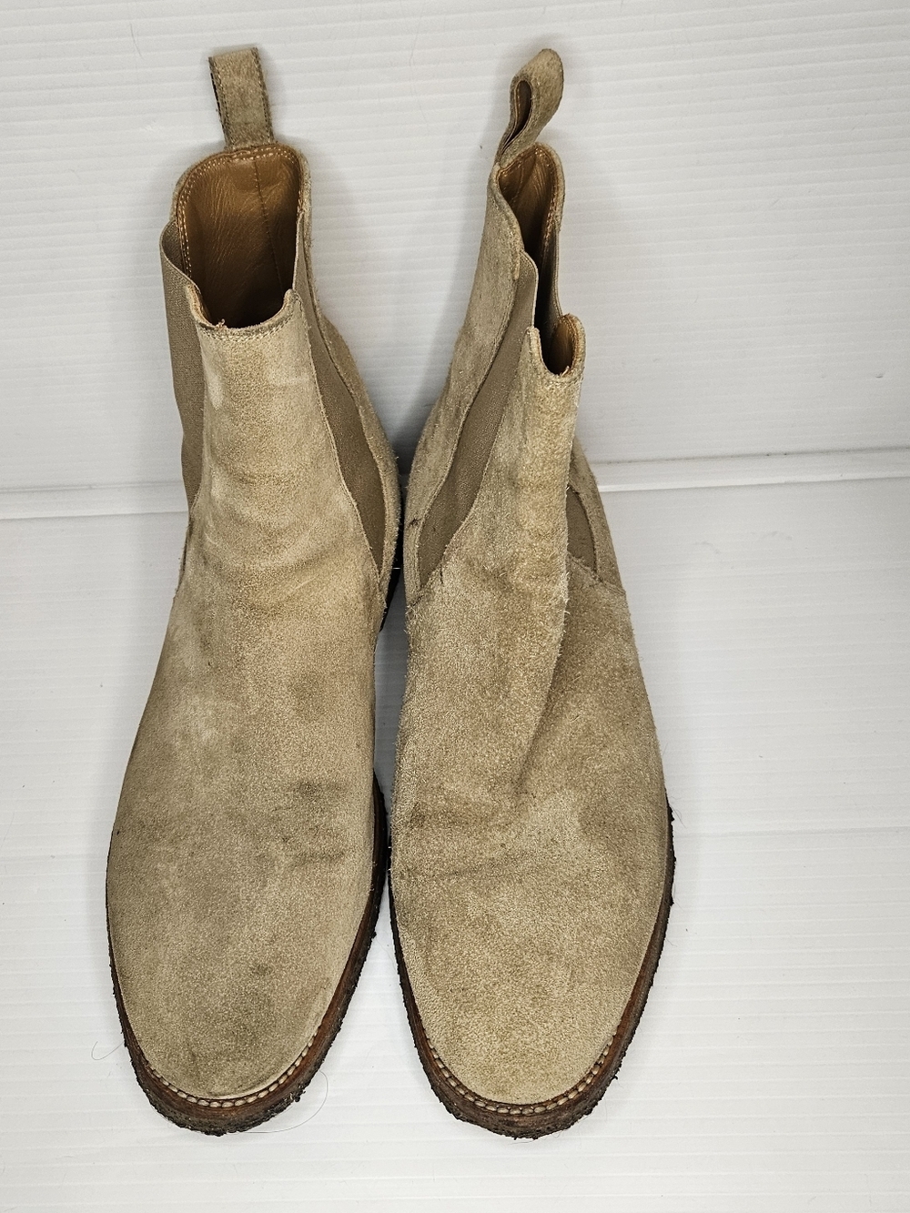 Oro Los Angeles Alicante Crepe Chelsea Boots Size 9